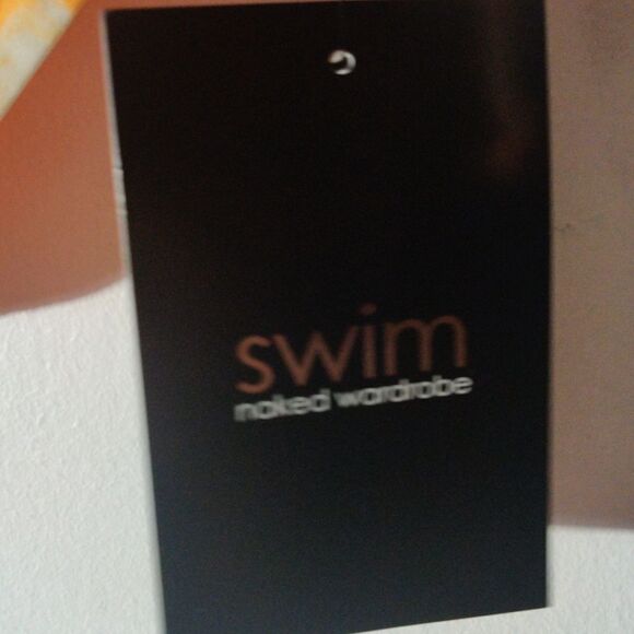 NWT Naked Wardrobe XS Orange Dreamsicle Two Piece Bikini - Picture 3 of 3